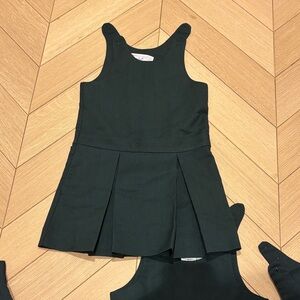 Dark Green Pleated Jumper Dress bundle size S